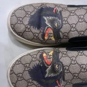 Gucci Dublin Angry Wolf Slip Ons Gucci Dublin Angry Wolf Slip Ons - bibarnabloc.cat main image 4